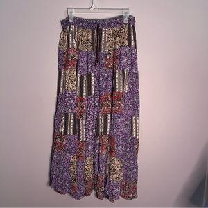 Jackpot New‎ York patchwork style long skirt
